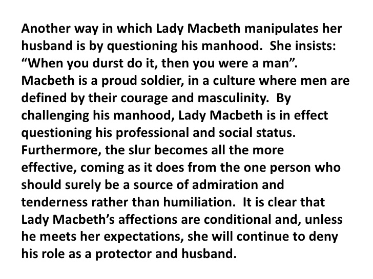 Quotes Where Lady Macbeth Questions Macbeths Masculinity 1061